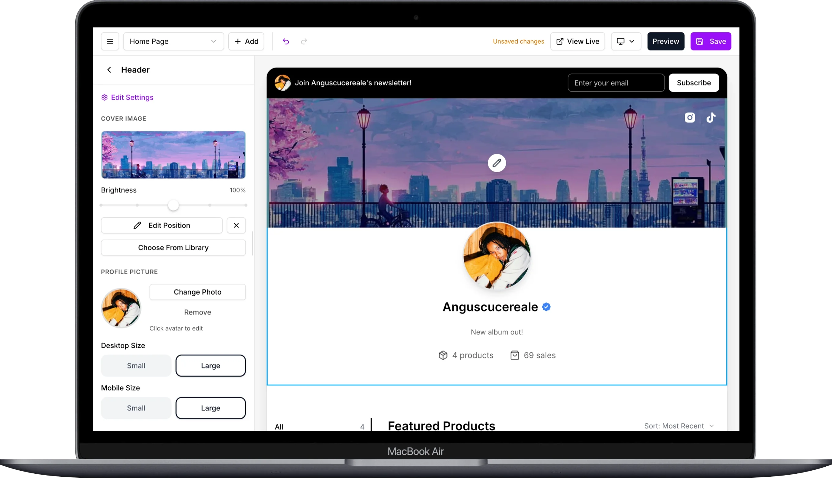 Storelib Dashboard view 3