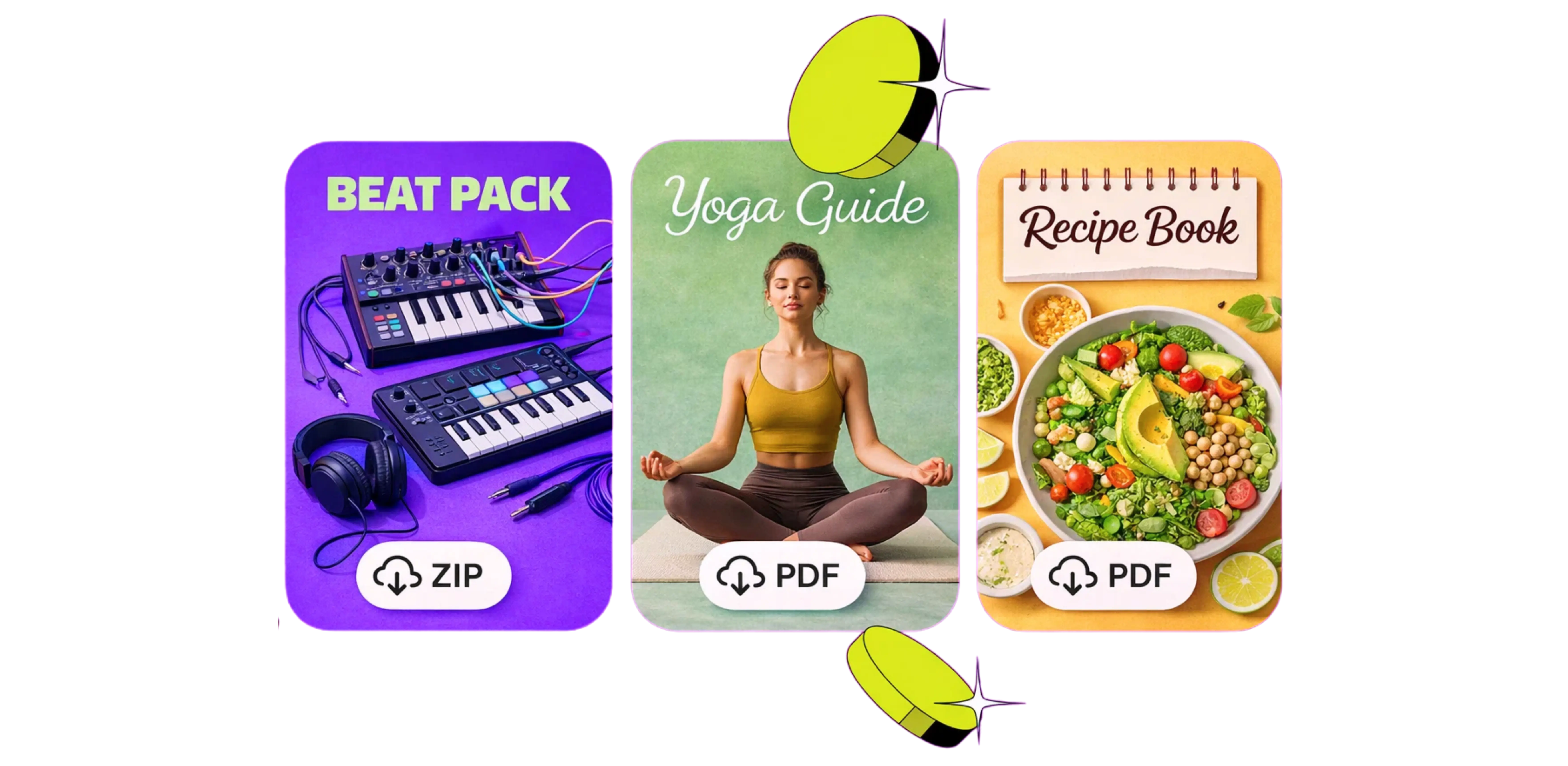 Digital products showcase